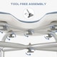 image 6 of HOMCOM Aluminium Shower Stool for Elderly Disabled Non-Slip Bath Stool Blue