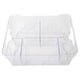 image 2 of 1 x Small (25.5cm x 18.5cm x 9cm) Adjustable Plastic Modular Storage Compartment Organiser Great For Crafts, Makeup & Food | Clear