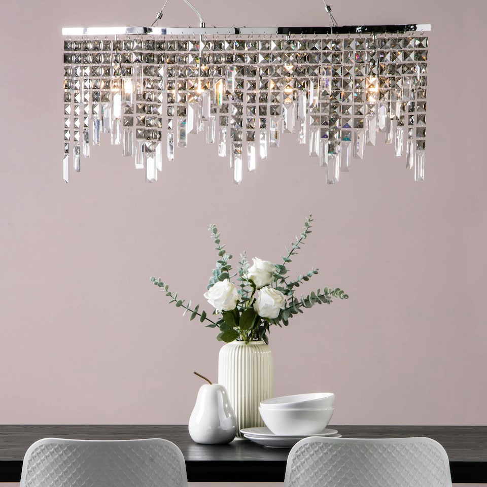 image 1 of BHS Esme Diner Ceiling Pendant, Chrome