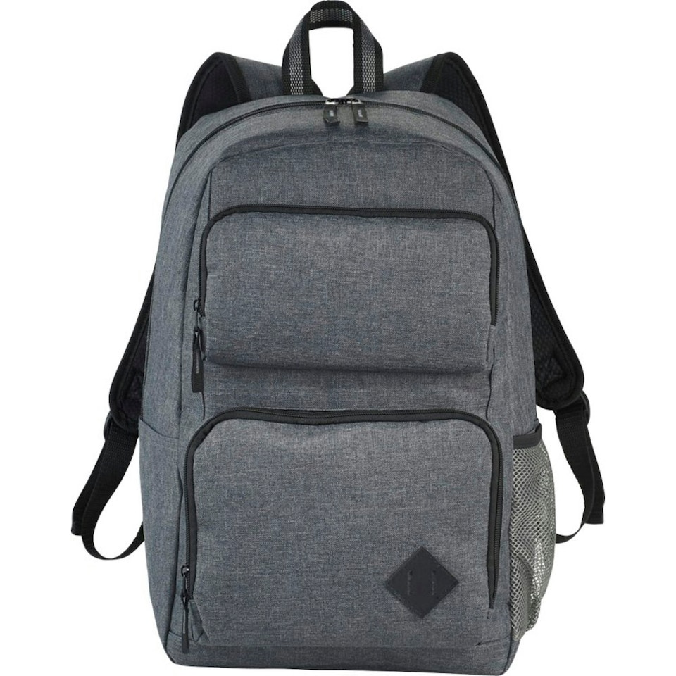 image 1 of Avenue Graphite Deluxe 15.6in Laptop Backpack - Heather Grey - 29 x 16.5 x 45cm