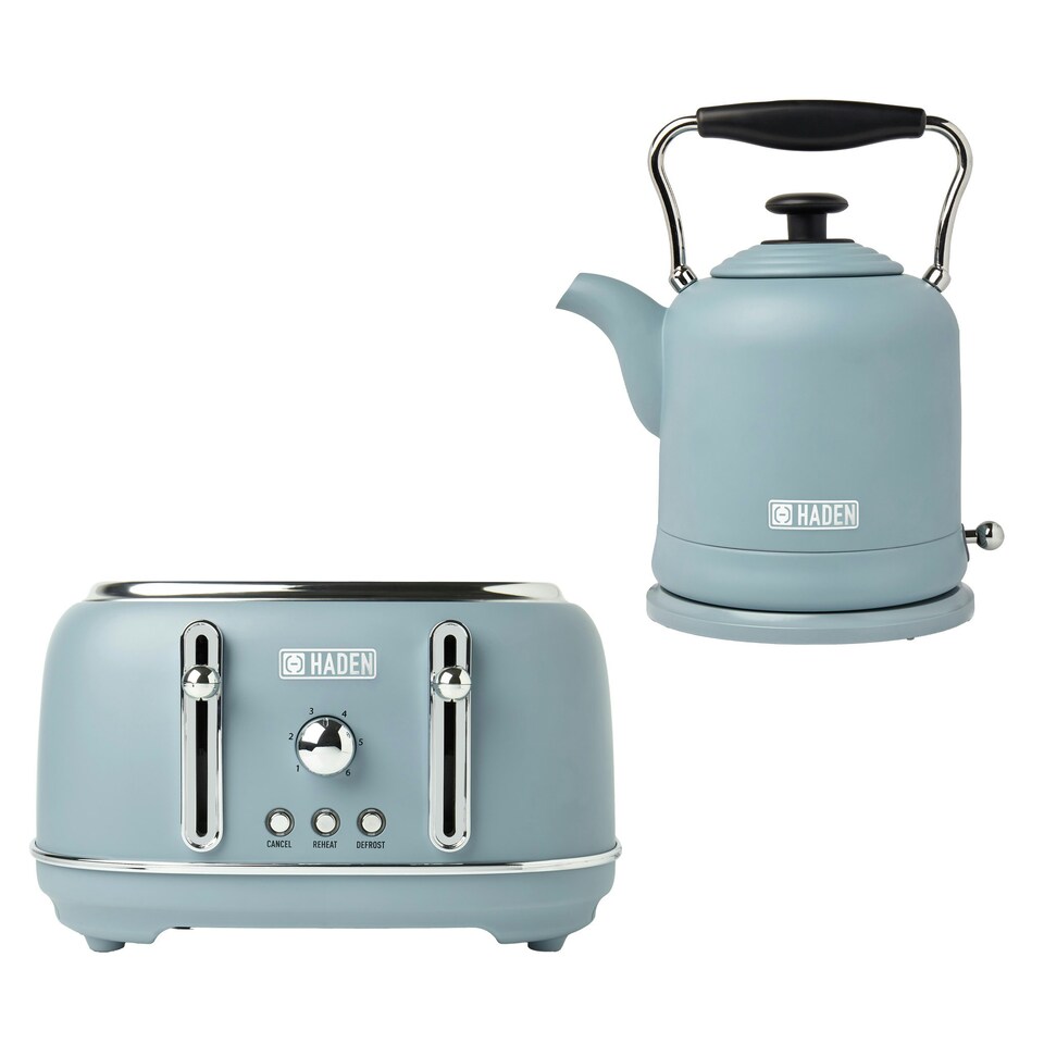 Haden Highclere Blue Bundle – Kettle and 4 Slice Toaster