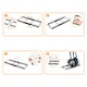 image 4 of Buckingham Expandable Pot, Pan & Lid Organising Rack 8 Dividers - Black | Black