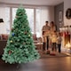 image 10 of 6FT Alaskan Pine Green Artificial Christmas Tree Bushy 550 Tips Xmas Decorations | Green | Green