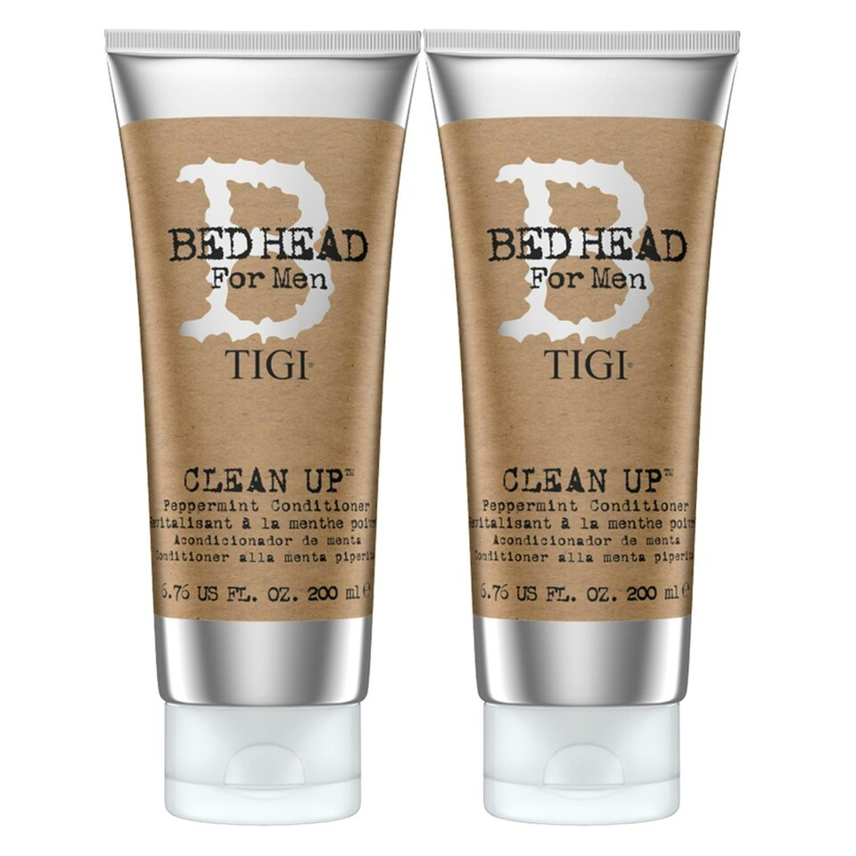 image 1 of Bed Head for Men by TIGI Clean Up Mens Daily Conditioner for Normal Hair 200ml,2pk
