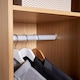 image 6 of Phoenix Wardrobe 1 Door Space Saving Bedroom Home Furniture Clothing Storage Unit | Brown