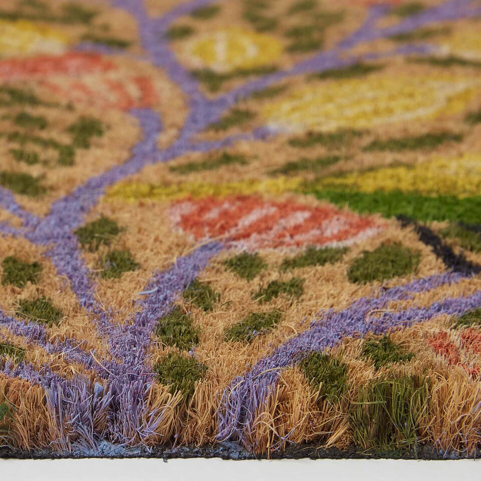 image 1 of Homescapes Song Bird Coir Doormat - 40 x 60 cm