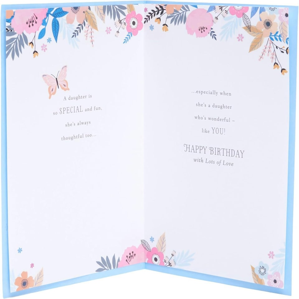 image 1 of Floral Loving Design Daughter Birthday Card