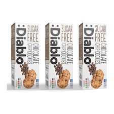 Diablo Sugar Free Chocolate Chip Cookies 130g 3 Pack