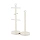 image 1 of GEEPAS Retrovive Mug Tree And Towel Pole Set Cream