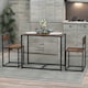 image 10 of Industrial 3-Piece Dining Rustic Table Set Brown