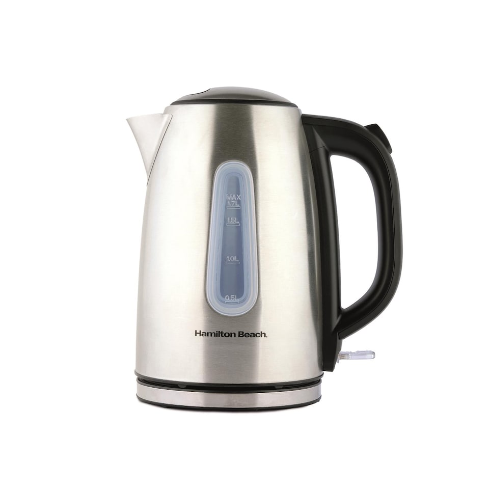image 1 of Hamilton Beach Rise Brushed Kettle & 4 Slice Toaster Set