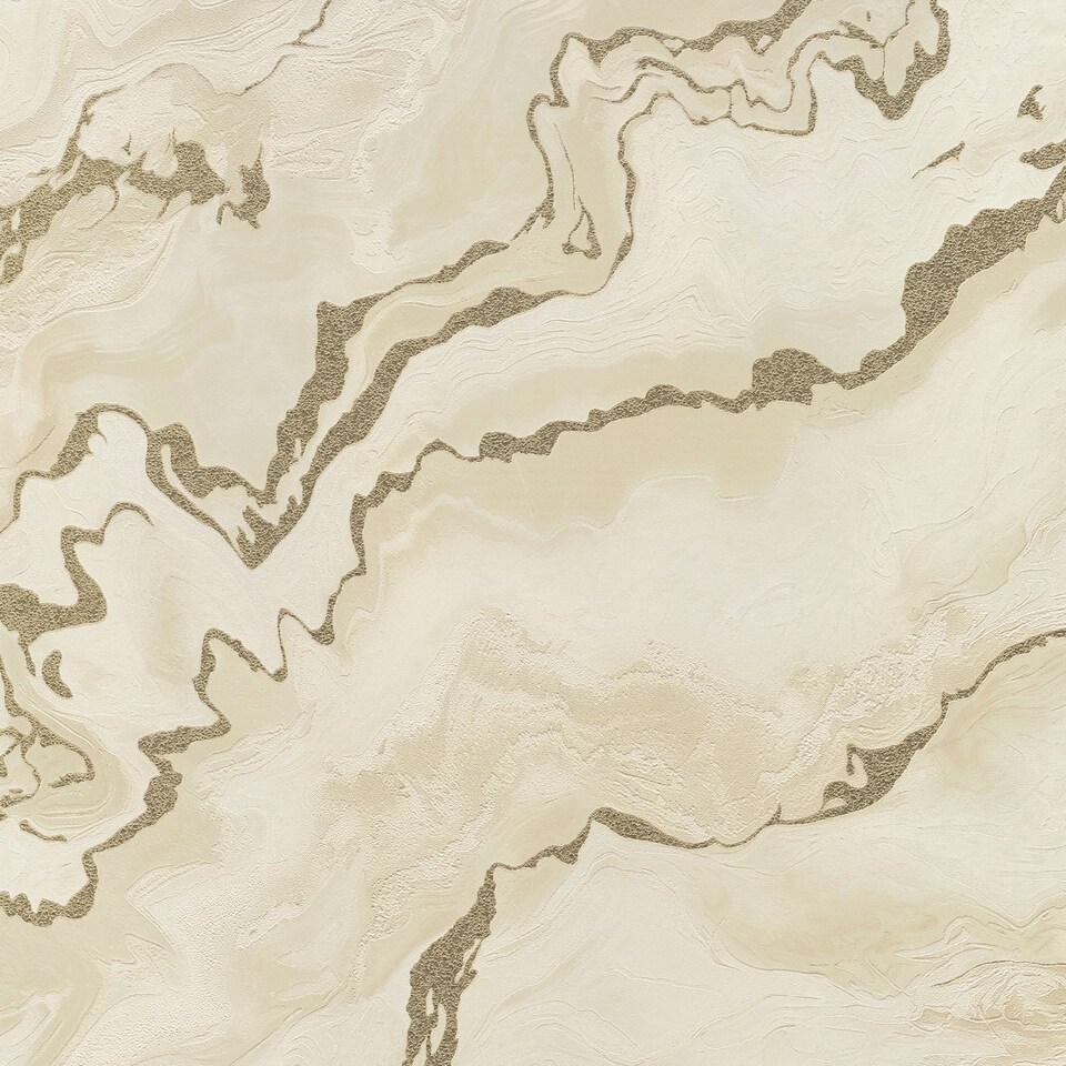 image 1 of Aurelian Marble Wallpaper in Cream & Gold | Cream | Cream & Gold