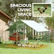 image 8 of PawHut Walk in Chicken Run with Waterproof & UV-Resistant Cover, Hanging Feeder, Perch, Hen Poultry House for 6-8 Chickens, Ducks, Rabbits, Geese, Silver