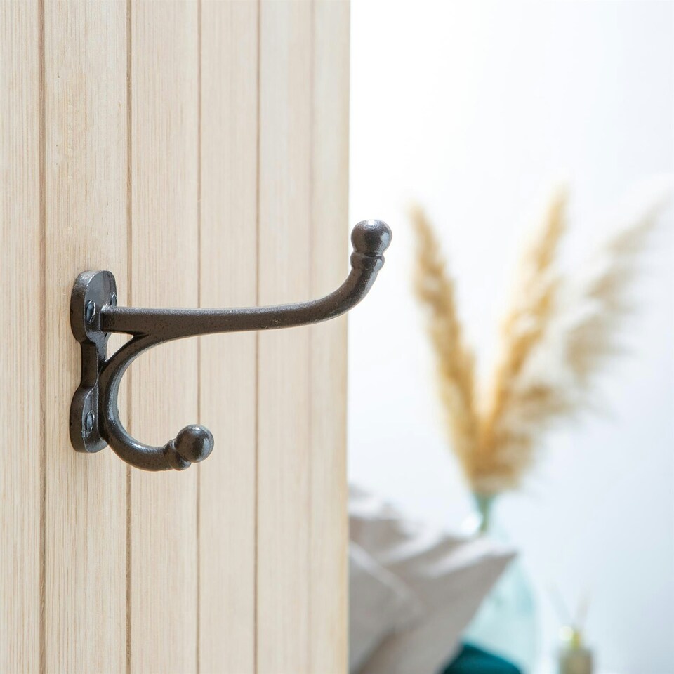 image 1 of Hammer & Tongs Flat Top Ball End Hat & Coat Hook - W35mm x H85mm - Raw