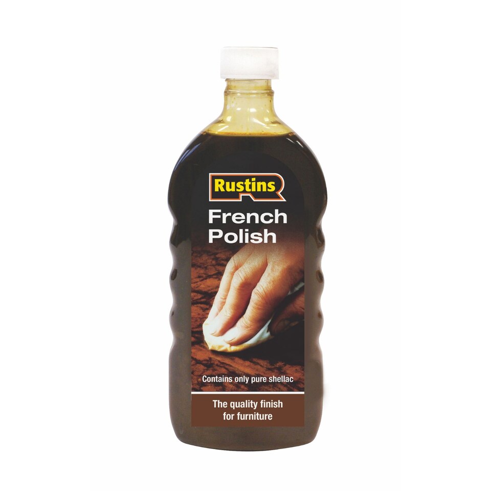 image 1 of Rustins French Polish Pure Shellac Quality Finish for Furniture 500ml | Clear | 500ml | 1
