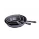 image 2 of Set of 3 Cast Iron Non Stick Skillet Frying Cooking Pans