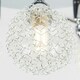 image 2 of ValueLights Contemporary 3 Way Polished Chrome Flush Ceiling Light With Globe Shades | Chrome