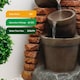 image 6 of Gardenwize Solar Corner Brick Wall Water Feature and Fountain Outdoor