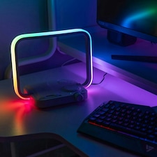ValueLights White 3-in-1 Wireless Charging Pad with Colour Changing Light