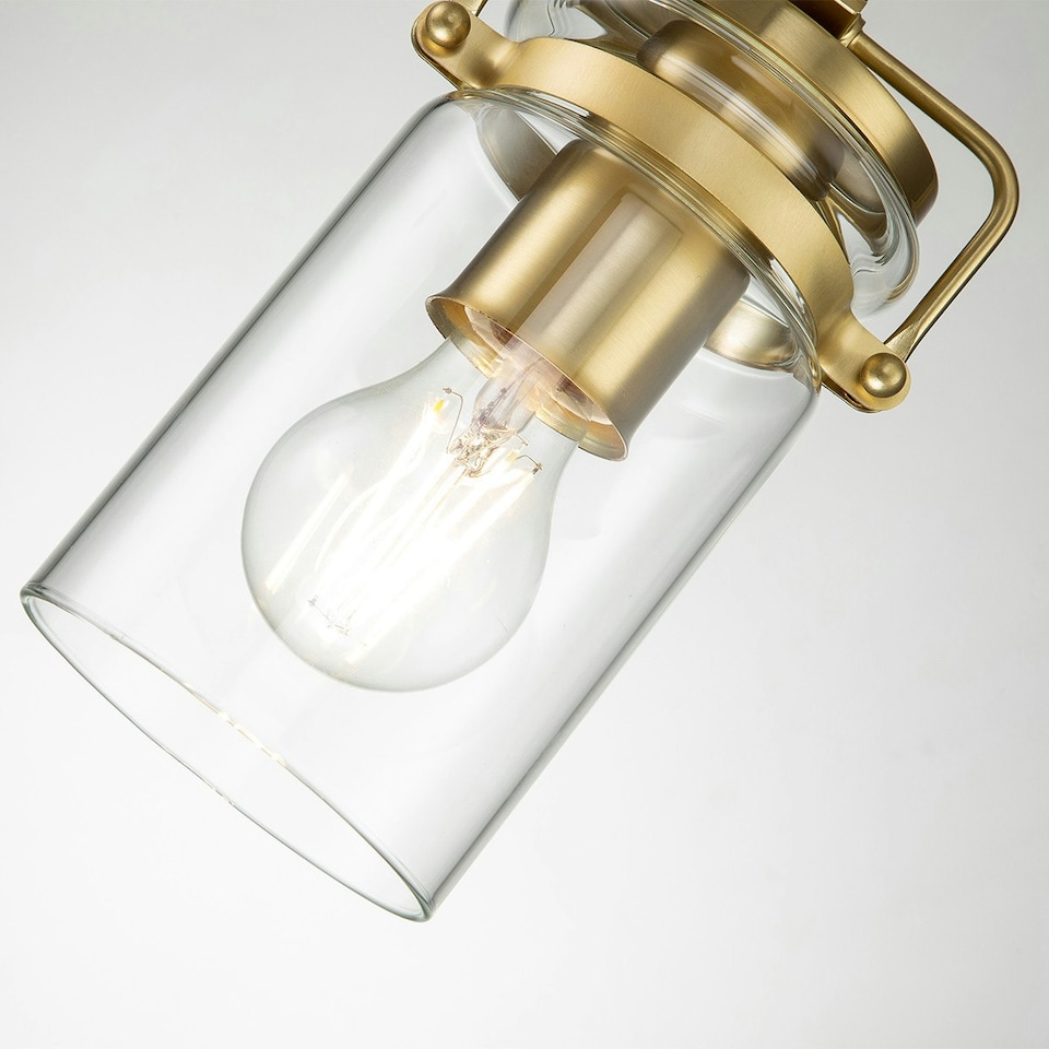 image 1 of Kichler Brinley Dome Pendant Ceiling Light Brushed Brass