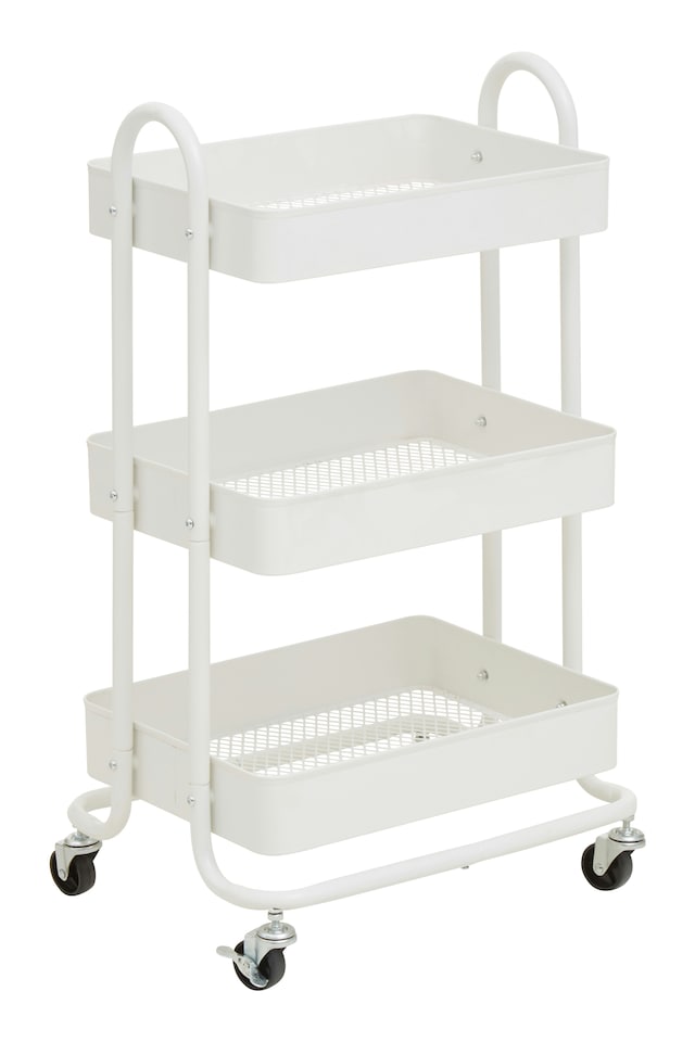 image 1 of Orsina Three Tier Black Trolley, Versatile Drinks Trolley, Lightweight And Compact Storage Garden Trolley  for Home