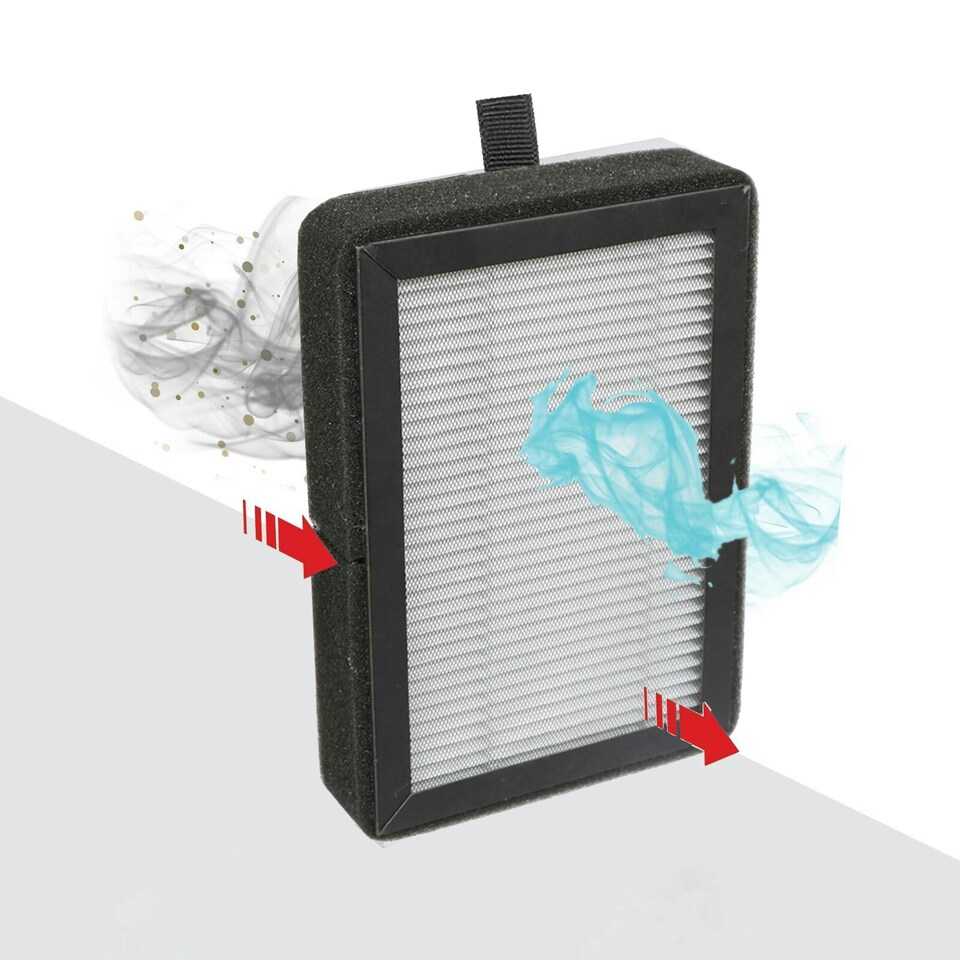 image 1 of SPARES2GO HEPA Filter compatible with Levoit LV-H128 LV-H13EU Air Purifier LV-H128-RF LV-13EU-RF (Pack of 4 Filters)