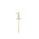 image 3 of Gold Diamond Number 100 Cake Topper Gold
