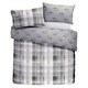 image 5 of D & D Colville Check Duvet Cover Set Grey