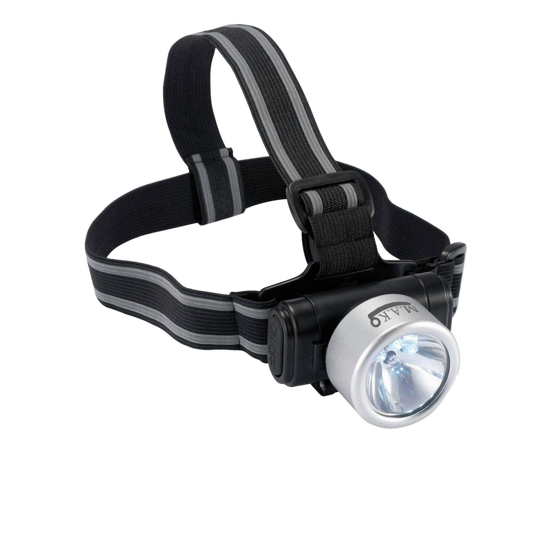 XD Collection Everest Head Torch - Silver/Black - One Size