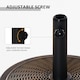 image 6 of Outsunny 13kg Garden Parasol Base Holder, Cement Outdoor Market Umbrella Stand, Fits 35mm38mm48mm Poles, Black