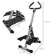image 5 of HOMCOM Foldable Stepper Adjustable Step Machine with Handlebar LCD Display, White