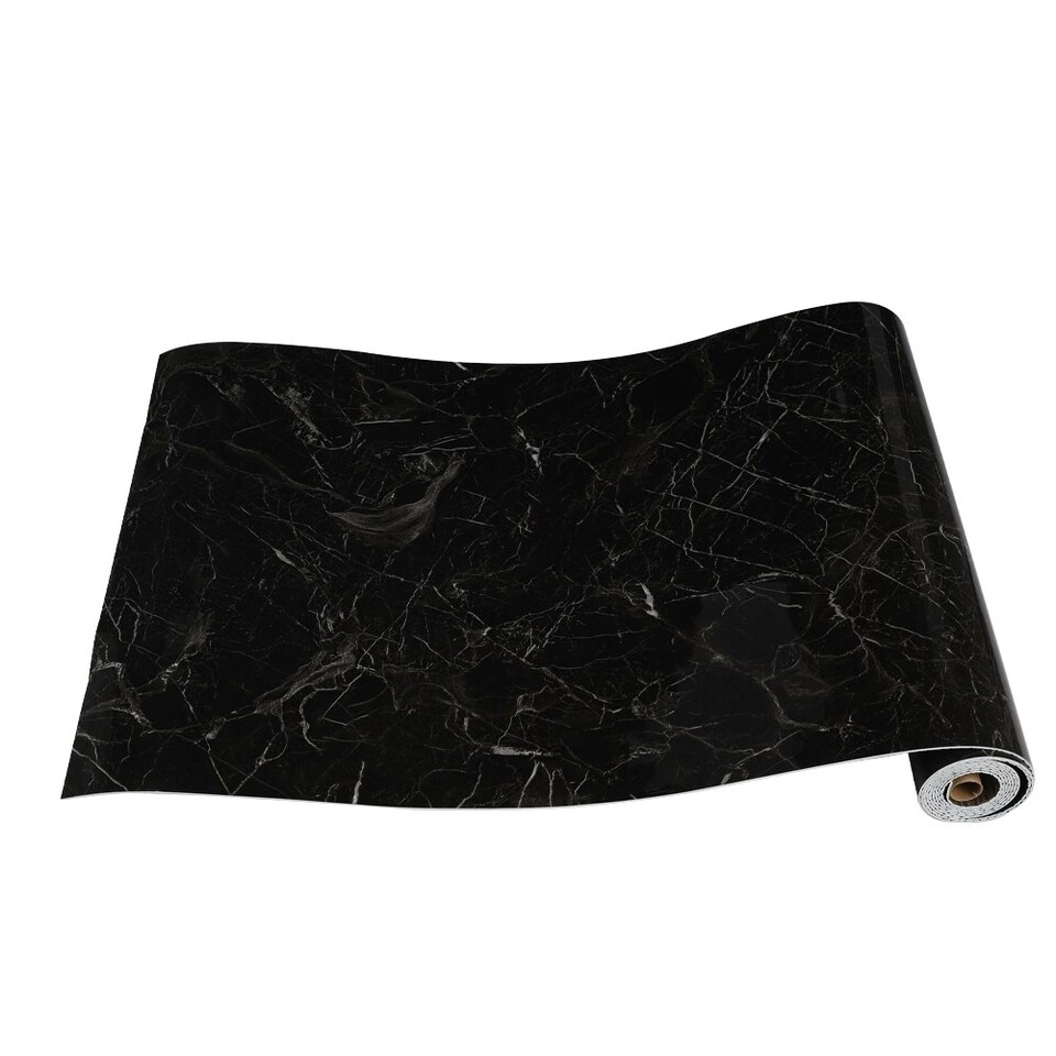 image 1 of Living and Home 3M Marble Contact Wallpaper Self Adhesive - Black | Black