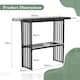 image 2 of COSTWAY 2-tier Console Table Entryway Table Black