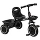 image 1 of AIYAPLAY Kids Trike for 2 to 5 Years with Adjustable Seat, Baskets, Black