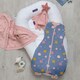 image 4 of Clevamama 3-in-1 Nite Romper & Sleep Bag 2.5 Tog Pink