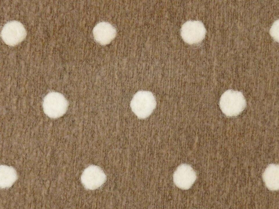 Beige Textured Spot Boiled Wool Coating Fabric for Dressmaking, 150cm / 59" Wide - per metre