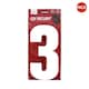 image 1 of Securit 3 Bin Number (Pack of 2) - White - One Size