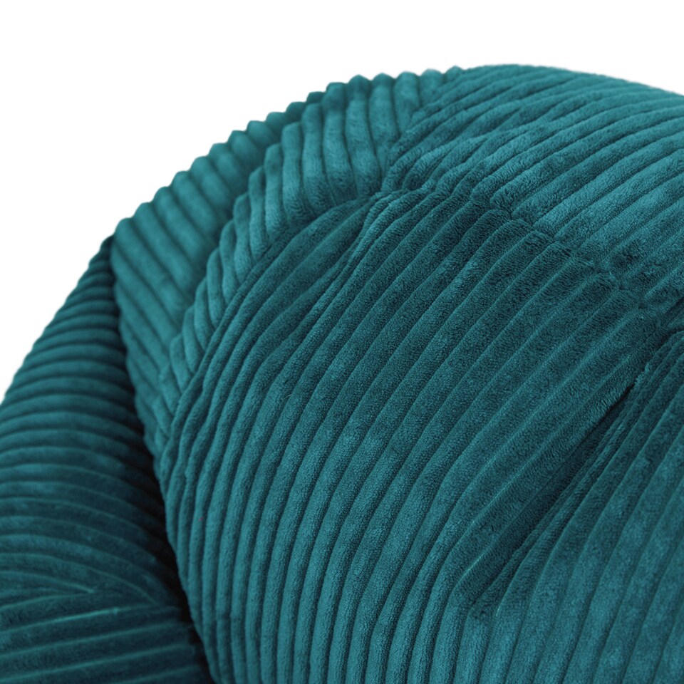 image 1 of icon Kids Kingston Cord Classic Bean Bag and Mini Square Footstool, Teal