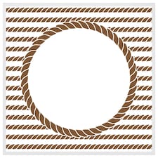 Rope border (Picture Frame) White | M