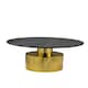 image 4 of Interiors by Premier Coffee Table With Black Marble Top, Gold Finish Lounge Table, Spacious Decorative Table, Modern Accent Table Gold