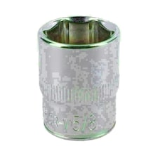 5/8" Imperial 6 Point 3/8" Drive Shallow Socket SAE AF Chrome Vanadium Steel