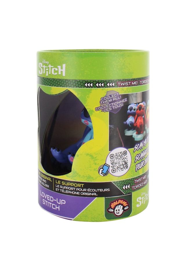 image 1 of Cable Guys Holdems Lilo & Stitch Loved Up Stitch Mini Phone Stand and Device Holder