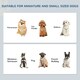 image 10 of PawHut Raised Dog Bowls Pet Feeder Raised Elevated Stainless Steel Food Grey