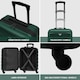 image 2 of 55x40x20cm Ryanair (Priority) TUI, Carry on Cabin Suitcase Hard Shell Approved for 60+ Airlines Green | Forest Green/Black | Cabin Bag