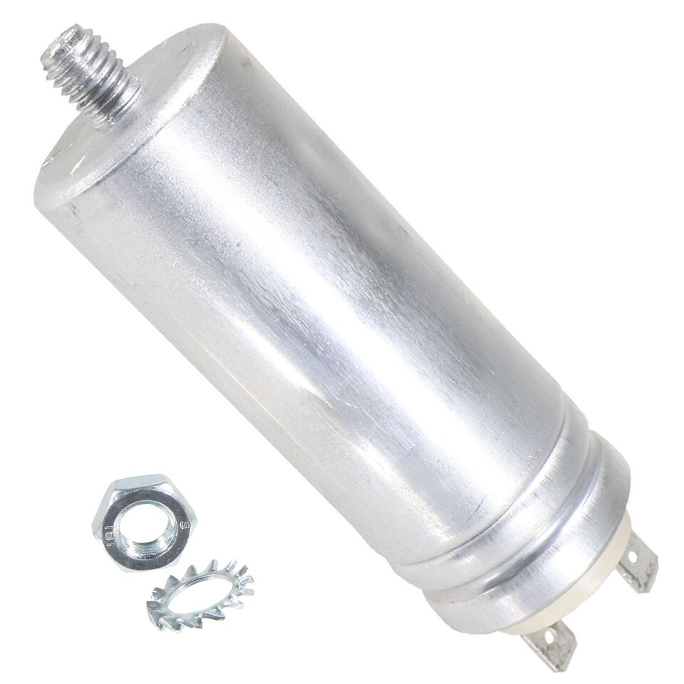 image 1 of SPARES2GO Tumble Dryer Capacitor 9UF for LOGIK LHP10W25 LHP8W25 2807961400