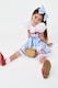 image 4 of Wonderful Dorothy With Bow Headband & Basket Girls Kids Costume - Fancy Dress, World Book Day and Parties - Ages 3-10 | Blue | Blue | 3-4 years
