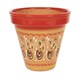 image 2 of Verano Spanish Ceramics Set of 3 Plant Pots - 16-29cm Inca Red Red