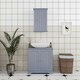 image 2 of Yaheetech  Wooden Bathroom Cabinet with Precut Sink Hole Grey Grey