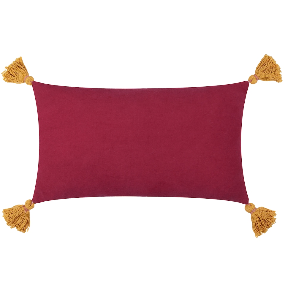 image 1 of Wylder Tropics Kalahari Embroidered Velvet Cushion