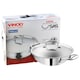 image 3 of Vinod Platinum Triply Stainless Steel Kadai with Lid 24 cm - 2.5 litre
